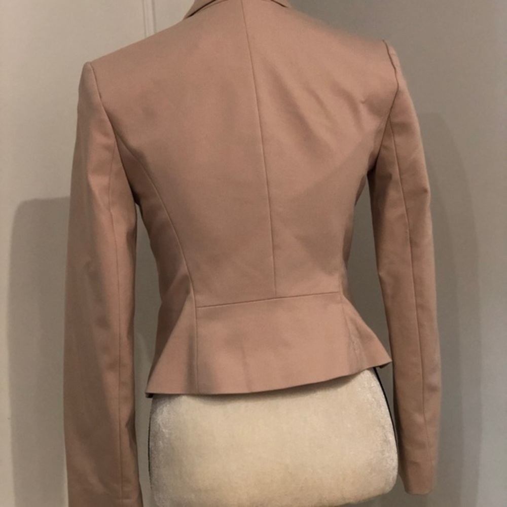 Express Blazer Blush Pink with Black - Size 2 - Picture 6 of 7
